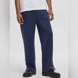 Mode of One Men’s Dress Pants size Large Blue Elastic Waist stretch loose baggy